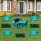 Big Dot of Happiness Teal Grad Class of 2026 Outdoor Decorations - Graduation Yard Signs - Set of 8